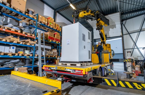 Vervoer van een zakelijke batterij